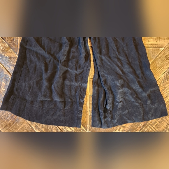 Madewell Crinkled Crepe Black Pull On Crop Pants Size XS - Picture 6 of 10